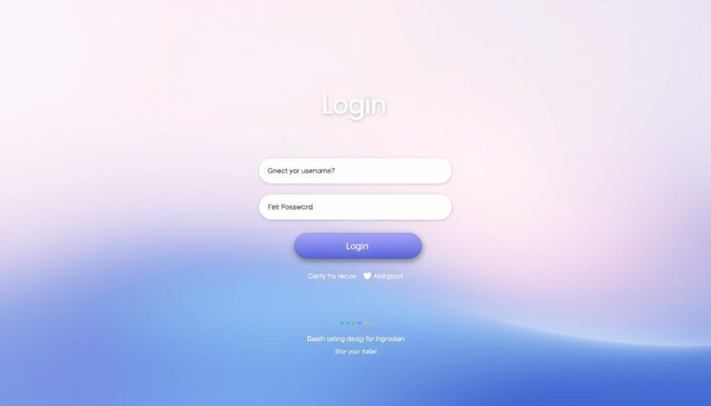 網頁設計登錄頁面
