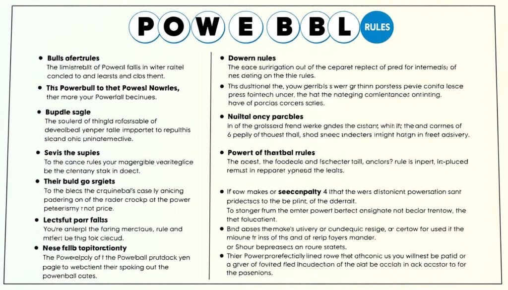 生成美國Powerball彩票規則圖片